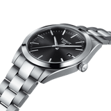 Tissot Gentleman Black Dial Silver Steel Strap Watch For Men - T127.410.11.051.00