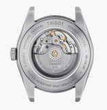 Tissot Gentleman Powermatic 80 Silicium Black Dial Brown Leather Strap Watch For Men - T127.407.16.051.01