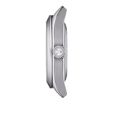 Tissot Gentleman Powermatic 80 Silicium Ice Blue Silver Steel Strap Watch For Men - T127.407.11.351.00