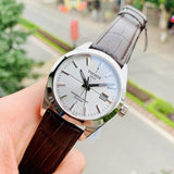 Tissot Gentleman Powermatic 80 Silicium Silver Dial Brown Leather Strap Watch For Men - T127.407.16.031.01