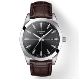 Tissot Gentlemen Black Dial Brown Leather Strap Watch for Men - T127.410.16.051.01