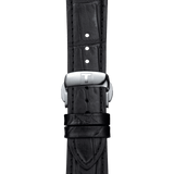 Tissot Gentlemen Blue Dial Black Leather Strap Watch for Men - T127.410.16.041.01