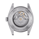 Tissot Gentlemen Powermatic 80 Silicium Blue Dial Brown Leather Strap Watch For Men - T127.407.16.041.00