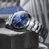 Tissot Gentlemen Powermatic 80 Silicium Blue Dial Silver Steel Strap Watch For Men - T127.407.11.041.00