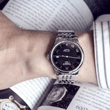 Tissot Le Locle Automatic Black Dial Silver Steel Strap Watch For Men - T41.1.483.53