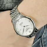 Tissot Le Locle Automatic Cosc White Dial Silver Steel Strap Watch For Men - T006.408.11.037.00