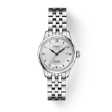 Tissot Le Locle Automatic Double Happiness Lady Silver Dial Silver Steel Strap Watch For Women - T41.1.183.35