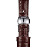 Tissot Le Locle Automatic Lady Silver Dial Brown Leather Strap Watch For Women - T41.1.113.77