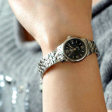 Tissot Le Locle Automatic Small Lady Black Dial Silver Steel Strap Watch For Women - T41.1.183.53