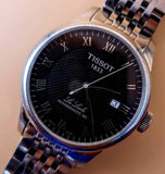 Tissot Le Locle Powermatic 80 Black Dial Silver Steel Strap Watch For Men - T006.407.11.053.00
