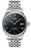 Tissot Le Locle Powermatic 80 Black Dial Silver Steel Strap Watch For Men - T006.407.11.053.00