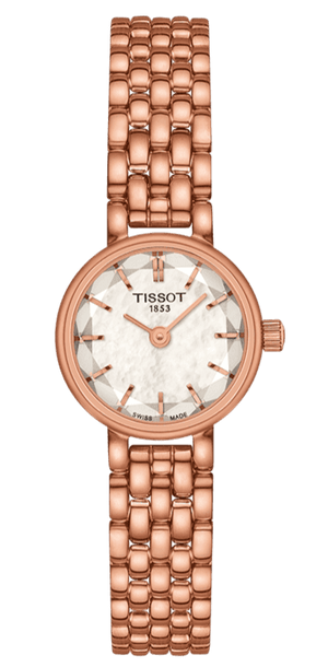 Tissot Lovely Mother of Pearl Dial Rose Gold Steel Strap Watch for Women - T140.009.33.111.00
