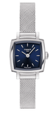 Tissot Lovely Square Blue Dial Silver Mesh Bracelet Watch For Women - T058.109.11.041.00