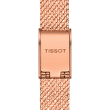 Tissot Lovely Square Lady Quartz Rose Gold Dial Rose Gold Mesh Bracelet Watch For Women - T058.109.33.456.00