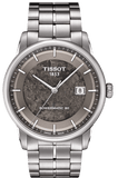 Tissot Luxury Powermatic 80 Anthracite Grey Dial Silver Steel Strap Watch For Men - T086.407.11.061.10