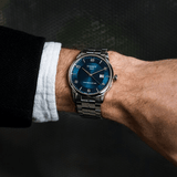 Tissot Luxury Powermatic 80 Blue Dial Silver Steel Strap Watch For Men - T086.407.11.047.00