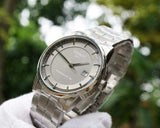 Tissot Luxury Powermatic 80 Grey Dial Silver Steel Strap Watch for Men - T086.407.11.061.00