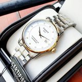 Tissot Luxury Powermatic 80 Silver Dial Silver Steel Strap Watch For Men - T086.408.22.036.00