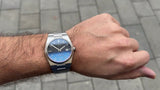 Tissot Powermatic 80 Automatic Gradient Blue Dial Silver Steel Strap Watch for Men - T137.407.11.051.01