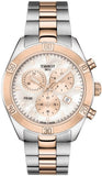 Tissot PR 100 Sport Chic Chronograph Mother of Pearl Dial Two Tone Steel Strap Watch for Women - T101.917.22.151.00
