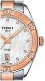 Tissot PR 100 Sport Chic Diamonds Mother of Pearl Dial Two Tone Steel Strap Watch for Women - T101.910.22.116.00