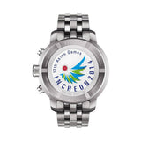 Tissot PRC 200 Asian Games Special Edition Black Dial Silver Steel Strap Watch For Men - T055.417.11.057.01