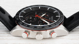 Tissot PRS 516 Chronograph Black Dial Black Leather Strap Watch For Men - T100.417.16.051.00