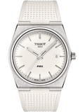 Tissot PRX 40 White Dial White Rubber Strap Watch For Men -  T137.410.17.011.00