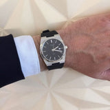 Tissot PRX Black Dial Black Rubber Strap Watch For Men - T137.410.17.051.00