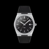 Tissot PRX Black Dial Black Rubber Strap Watch For Men - T137.410.17.051.00