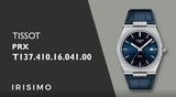 Tissot PRX Blue Dial Blue Leather Strap Watch for Men - T137.410.16.041.00