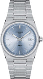 Tissot PRX Light Blue Dial Silver Steel Strap Watch For Women - T137.210.11.351.00