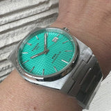 Tissot PRX Powermatic 80 Automatic Mint Green Dial Silver Steel Strap Watch for Men - T137.407.11.091.01