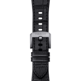 Tissot PRX Powermatic 80 Black Dial Black Leather Strap Watch for Men - T137.407.16.051.00