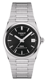 Tissot PRX Powermatic 80 Black Dial Silver Steel Strap Watch for Men - T137.207.11.051.00
