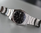 Tissot PRX Powermatic 80 Black Dial Silver Steel Strap Watch For Men - T137.407.11.051.00