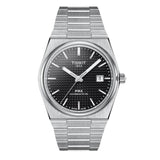 Tissot PRX Powermatic 80 Black Dial Silver Steel Strap Watch For Men - T137.407.11.051.00