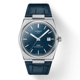 Tissot PRX Powermatic 80 Blue Dial Blue Leather Strap Watch for Men - T137.407.16.041.00