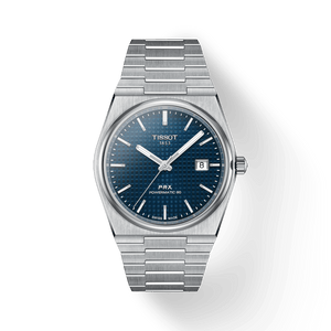 Tissot PRX Powermatic 80 Blue Dial Silver Steel Strap Watch for Men - T137.407.11.041.00