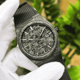 Tissot PRX Powermatic 80 Carbon Black Dial Black Rubber Strap Watch for Men - T137.907.97.201.00