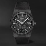 Tissot PRX Powermatic 80 Carbon Black Dial Black Rubber Strap Watch for Men - T137.907.97.201.00