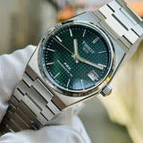 Tissot PRX Powermatic 80 Green Dial Silver Steel Strap Watch for Men - T137.207.11.091.00
