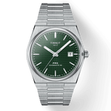 Tissot PRX Powermatic 80 Green Dial Silver Steel Strap Watch For Men - T137.407.11.091.00