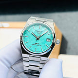 Tissot PRX Powermatic 80 Light Green Dial Silver Steel Strap Watch for Men - T137.207.11.091.01