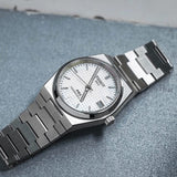Tissot PRX Powermatic 80 White Dial Silver Steel Strap Watch for Men - T137.207.11.111.00
