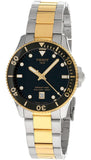 Tissot Seastar 1000 Black Dial Two Tone Steel Strap Watch for Women - T120.210.22.051.00