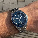 Tissot Seastar 1000 Blue Dial Silver Steel Strap Watch For Men - T120.410.11.041.00