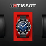 Tissot Seastar 1000 Chronograph Blue Dial Black Rubber Strap Watch For Men - T120.417.17.041.00