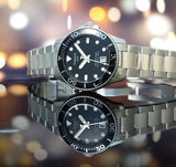 Tissot Seastar 1000 Lady Black Dial Silver Steel Strap Watch for Women - T120.210.11.051.00