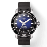 Tissot Seastar 1000 Powermatic 80 Blue Dial Black Rubber Strap Watch For Men - T120.407.17.041.00